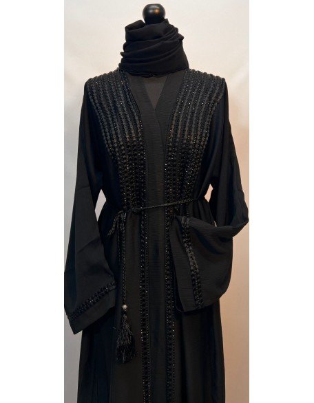 Closed Zoom Material Abaya