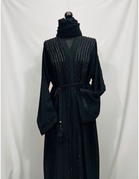 Closed Zoom Material Abaya