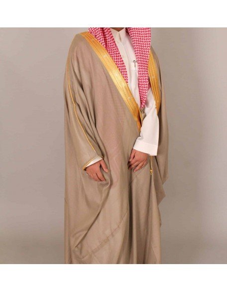 Beige Bisht 