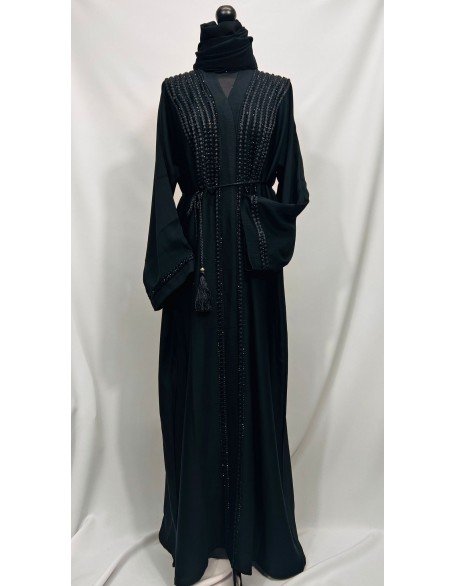 Closed Zoom Material Abaya