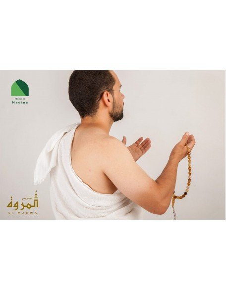 Al Marwa Royal Ihram Towel 1600g- Made in Al Madina Al Munawarah