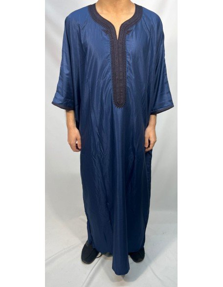 Royal Blue Moroccan Thobe 