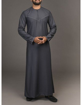 Dark Grey Emirati Thobe