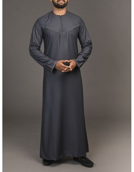 Dark Grey Emirati Thobe